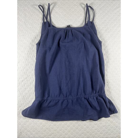 Banana Republic Sleeveless Blouse Women's Size Medium Solid Navy - Picture 8 of 11